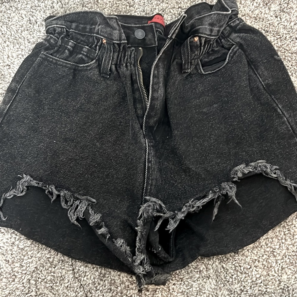 Dark grey and black signature shorts